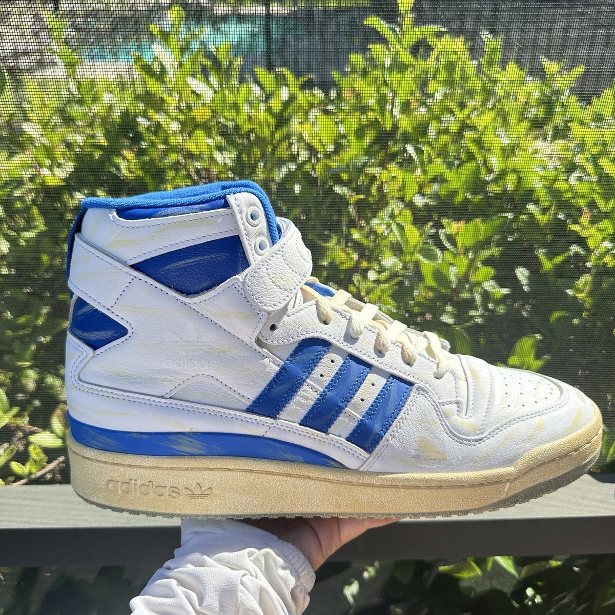 Adidas Forum 84 High Worn Blue Men display picture 1