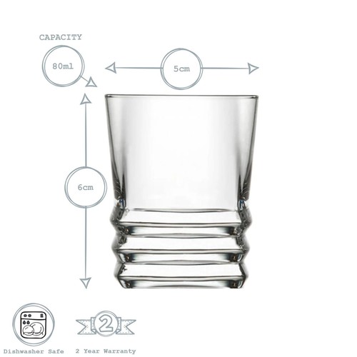 12 x Shot Liqueur Glasses Spirit Cocktail Shooter Glass, 80ml - Picture 3 of 7