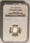 2011-S Proof Silver Roosevelt Dime - NGC PF-70 Ultra Cameo