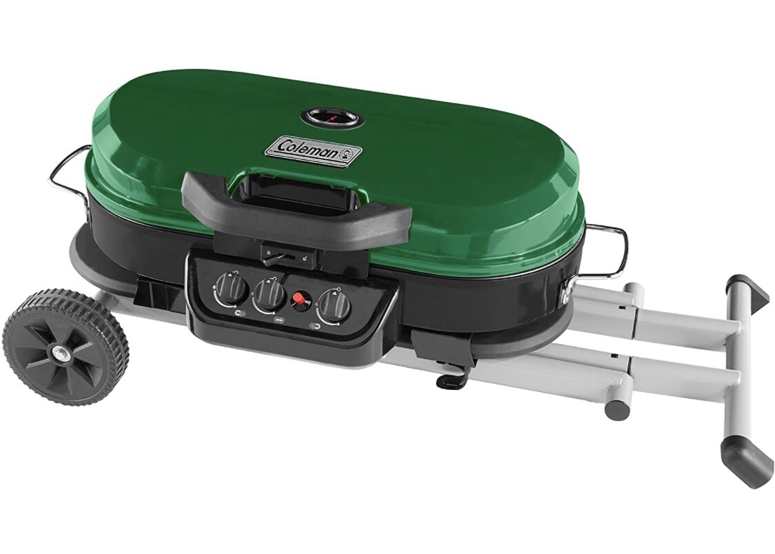 New Coleman RoadTrip 285 Portable Stand-Up Propane Grill Green | eBay