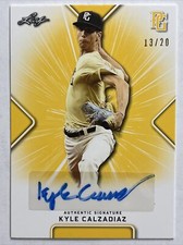 2021 LEAF PERFECT GAME KYLE CALZADIAZ AUTO 13/20