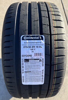 1 275/35R19 Continental tire 2753519 7/32 tread 275 35 19 R19 for