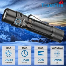 TrustFire 2600 Lumen Charge Tactical led Flashlight Waterproof Pocket LED Torch