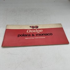 1969 DODGE POLARA AND MONACO OPERATING OWNERS MANUAL INSTRUCTIONS OEM