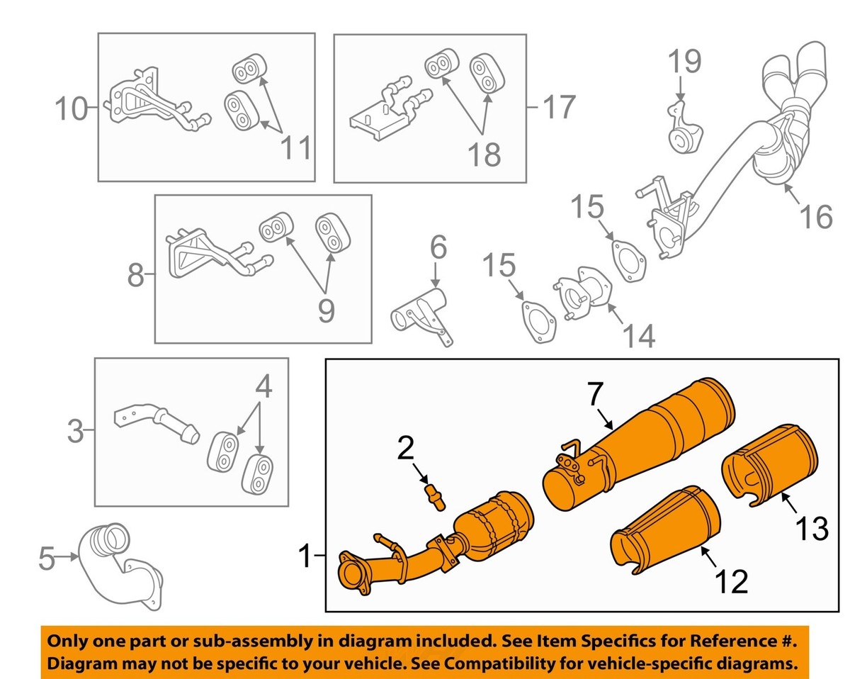 FORD OEM 11-12 F-250 Super Duty Exhaust Components-Catalytic