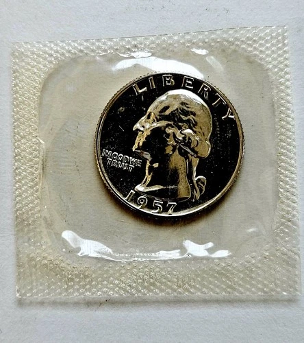 1957-P Washington Quarter Proof ~ 90% Silver