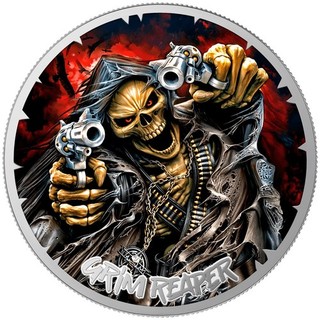 10 Dollar Liberia 2026 Grim Reaper Collection Eternal Darkness 1 OZ Revolver