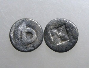 SILVER MASA OF SUMATRA_______"Sansdalwood Flower Coin"_______12th-13th Century