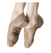 NWOB Capezio Jazz Shoes Girls Size 12W Caramel Glove Slip-on, Child