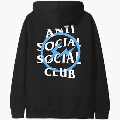 パーカー fragment x ASSC blue bolt hoodie Anti Social Social Club x Fragment Blue Bolt Hoodie Size L NWT | eBay