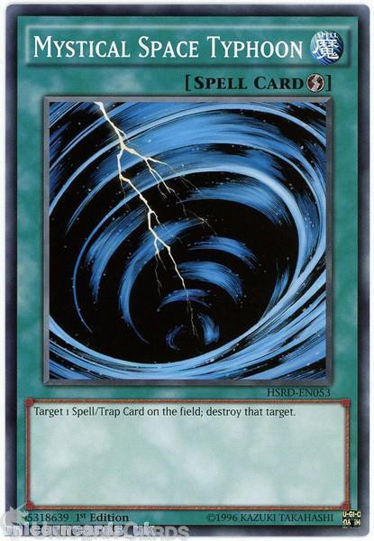 HSRD-EN053 Mystical Space Typhoon 1st edition Mint YuGiOh Card