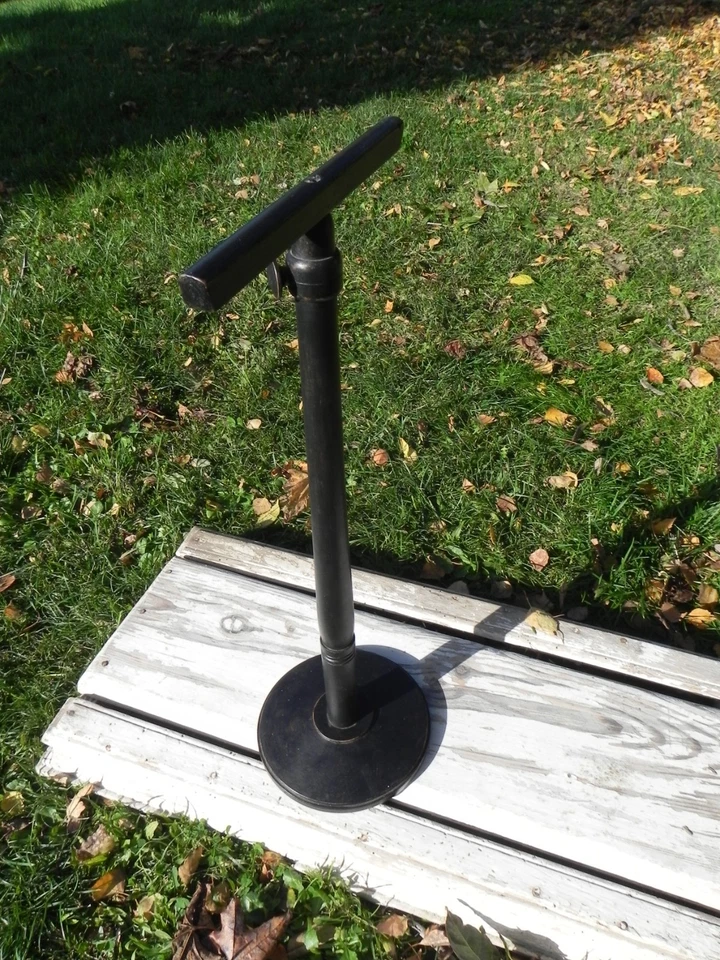 Ancien présentoir vêtement enfant vitrine bois noirci déco 1900 Shabby métier - Photo 4/4