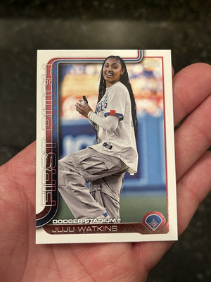 2025 Topps Series 1 First Pitch JUJU WATKINS Dodgers | eBay
