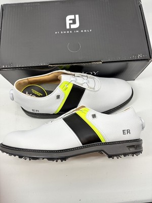 Footjoy Myjoys Premiere BOA Packard Golf Shoes Black Blue DC 6