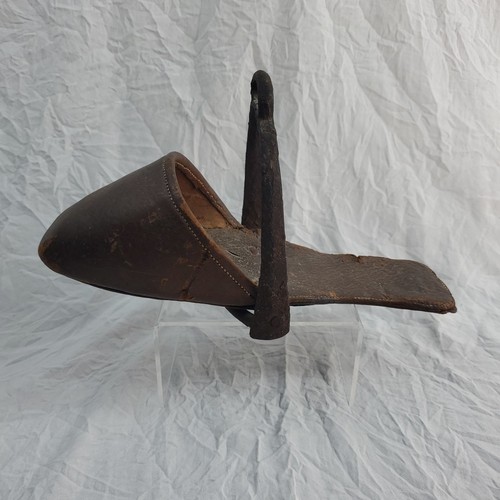 Vintage Side Saddle Stirrup Shoes – Leather-Clad Equestrian Collectible