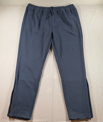 NWT Adidas Fleece Tapered Sweatpants Mens 2XL Blue Track Essentials Tricot