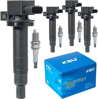 Ignition Coil Pack with Iridium Spark Plug for Scion XA XB 1.5L Yaris Toyota Ech