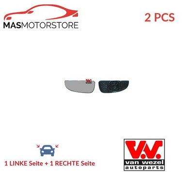AUßENSPIEGEL SPIEGELGLAS PAAR VAN WEZEL 1651831 2PCS A FÜR FIAT DUCATO