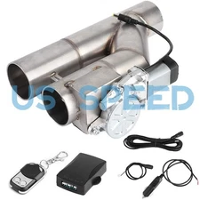 3" 76mm Dual Electric Exhaust Valve w/Remote - T304 Stainless Steel Y-Pipe