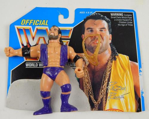 WWF Vtg Hasbro Razor Ramon Action Figure Purple Se...