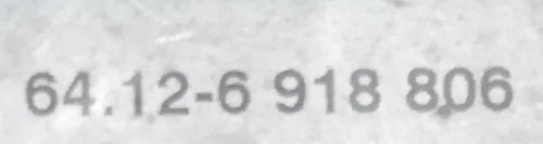 64126918806 dichtung wasserpumpe BMW SERIE 3 BERLINA E46 2.0 16V 1998 201410