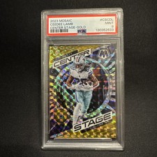 2023 Panini Mosaic - Center Stage CeeDee Lamb #CS-CDL Gold Mosaic Prizm /10