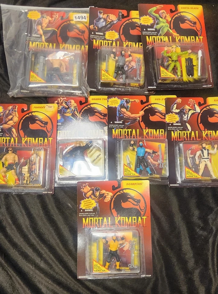 Lote 24 figuras cardadas Hasbro de Mortal Kombat 1994, regular, edición de película🔥🔥 Foto 3 de 4