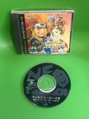 NEO GEO CD SPIEL WORLD HEROES 2 - GETESTET + GARANTIE - NTSC-J
