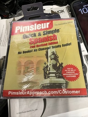 Pimsleur Quick & Simple Spanish 4 CD Set 2nd Revised Edition 8 Lessons SEALED