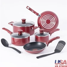 Non-Stick Cookware Set Fry Pans Saucepan Dutch Oven Nylon Tools Heat Indicator