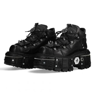 Platform Boots Men Unisex Height Increasing Cyberpunk Dad Shoes Spanish Trend 