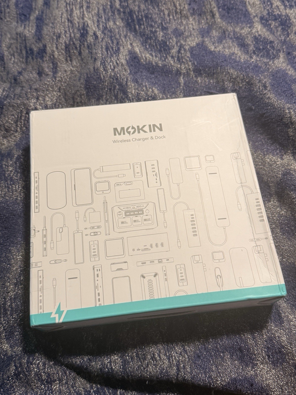 MOKiN USB C Hub with 15W Qi2 Wireless Charger Laptop Docking Station to 4K HD...