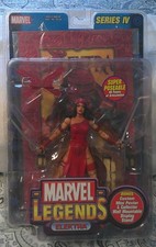 MARVEL LEGENDS     ELEKTRA     SERIES 4 Red Foil French variant 2003 ToyBiz MIP