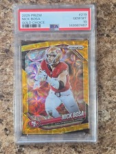 2025 Panini Prizm Nick Bosa Gold Choice /10 #219 San Francisco 49ers