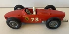 Matchbox Lesney no. 73 Ferrari Red Racing car with driver vintage good England