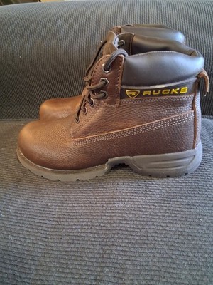 Rucks Brown 6'' Steel Toe Work Boot NIB size 8