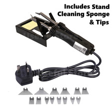 Tweezers Soldering Iron Twin-Tube Heating 48W 240V Full Kit Solder / Desolder