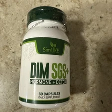 Pack SimLIKE DIM SGS Hormone + Detox  Metabolism Not Biote. 60 Capsules. New