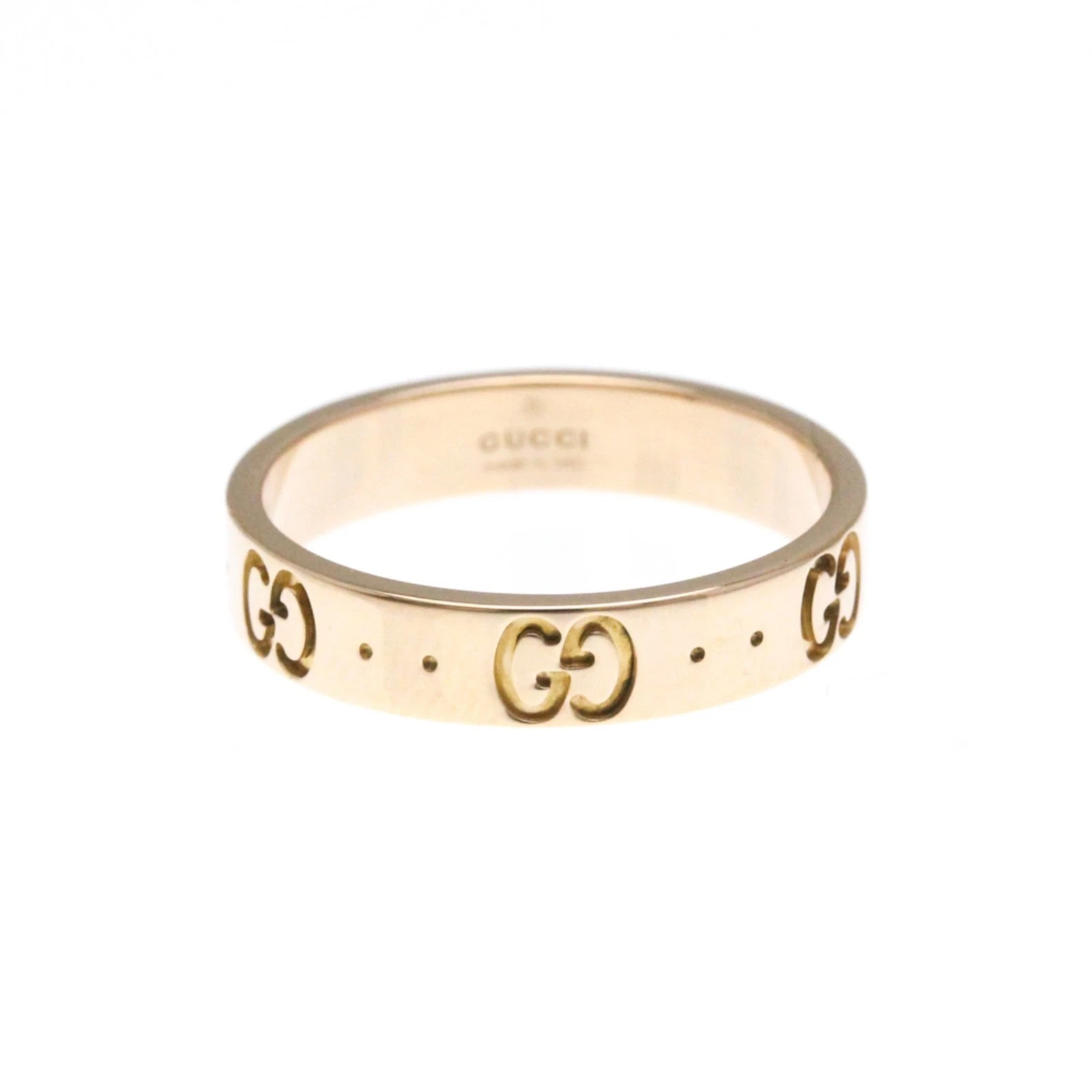 Bague Gucci Icône Or Rose Or Bijoux Authentique