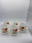 5 Vintage McDonald’s Fire King Milk Glass Coffee Mug Good Morning Anchor Hocking
