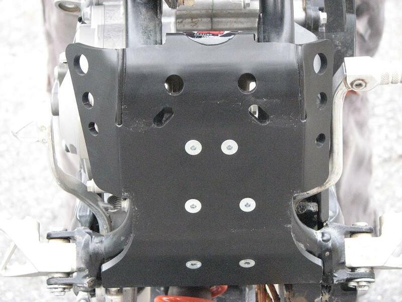 Garde boue AXP GP PHD 6mm évite la casse moteur sur KTM SX65