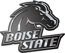 Boise State University Broncos Premium Solid Metal Raised Auto Emblem Shape...