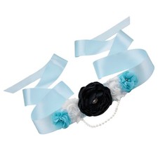 Bride Waist Belt Beautiful Flower Pearl Waistband Wedding Dress Decoration