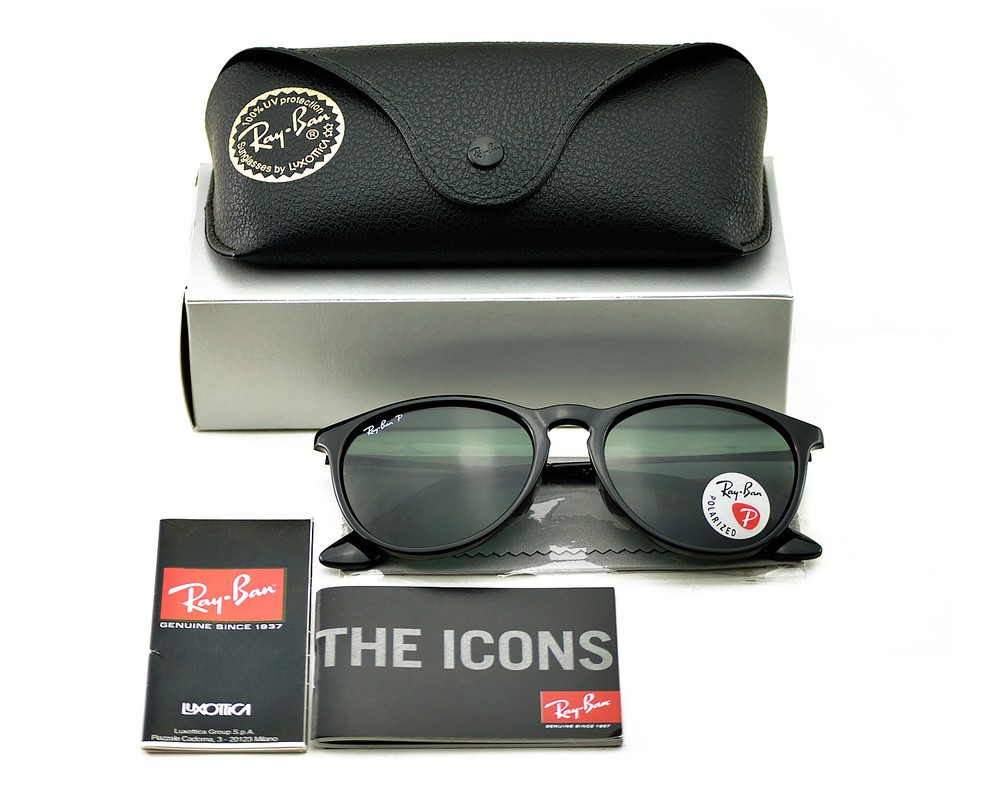 小物 Ray Ban ERIKA CLASSIC ERIKA CLASSIC Sunglasses in Dark Sand and Brown/Violet
