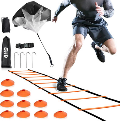 Agility Ladder Speed Training Ladder Workout Ladder with 6 or 10 Cones 12 Rung 2