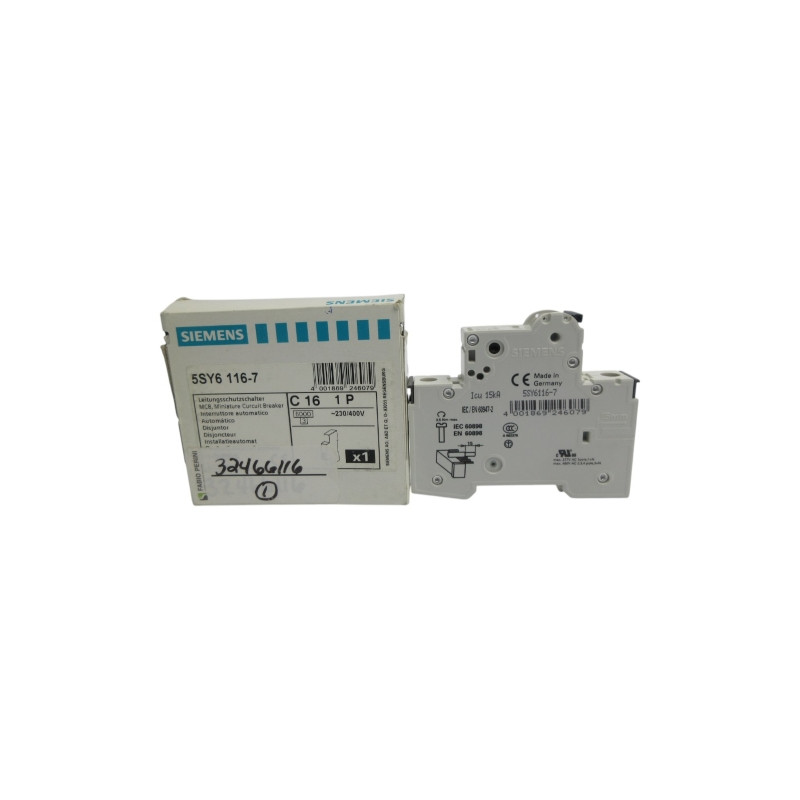 Siemens 5Sy6116-7 230/400V 16A Nsmp