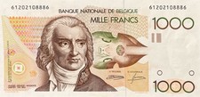 Belgium 1.000 Francs, P-144 (1980) - UNC