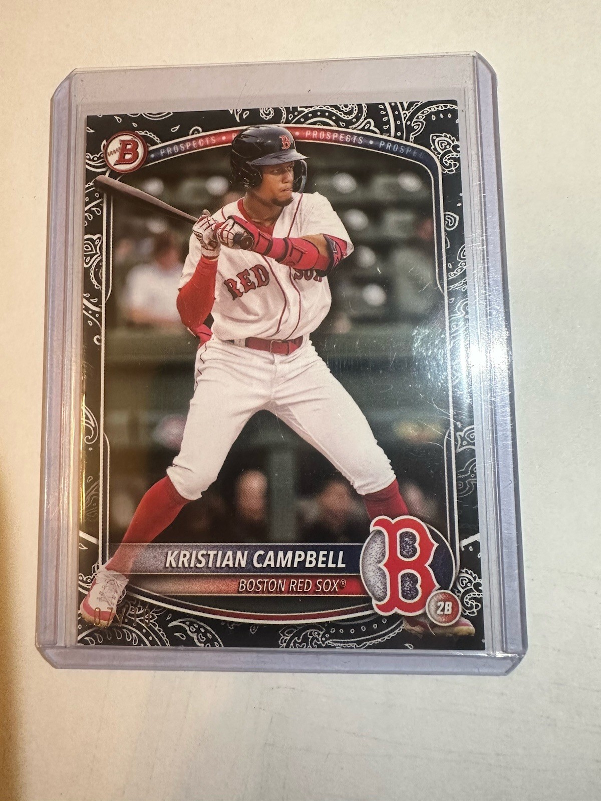 KRISTIAN CAMPBELL  /10 🔥  2025 Bowman Prospects #BP-42 - RC  Boston Red Sox