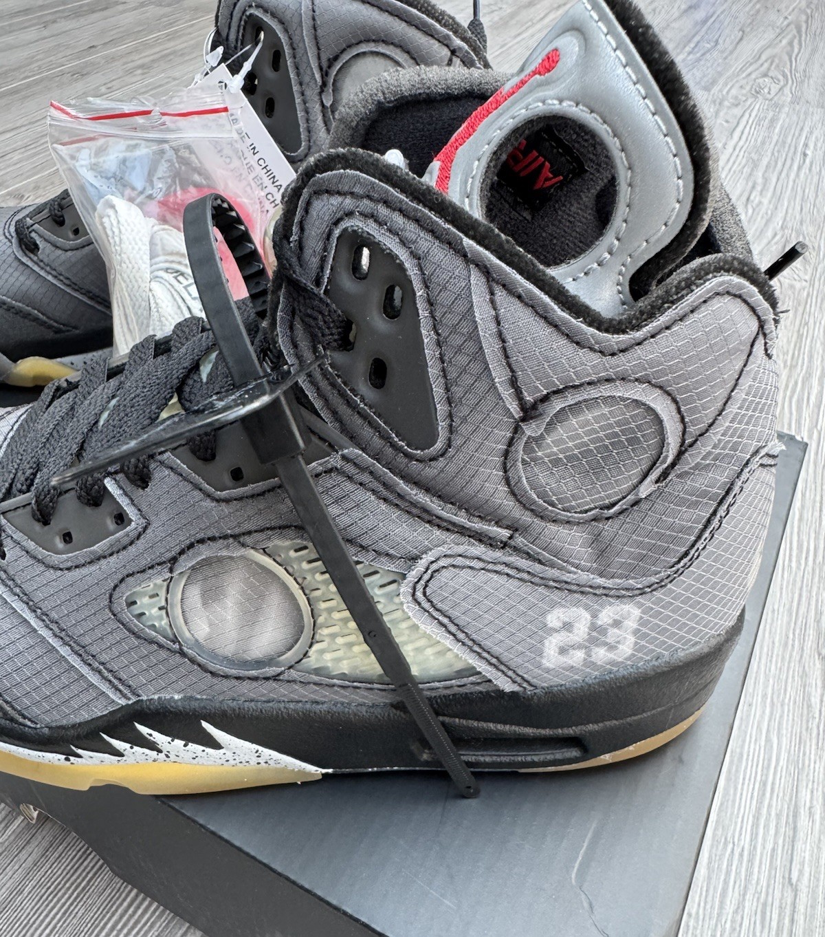 Nike Air Jordan 5 Retro Off-White Mid Muslin Size 6UK Brand New Unworn Rare image 6