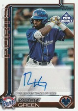 2025 Rodney Green Topps Pro Debut #PD-105 Auto - Athletics